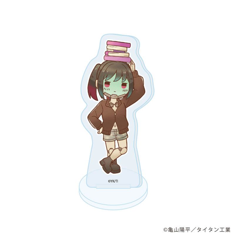 アクリルぷちスタンド「TVアニメ『銀河特急 ミルキー☆サブウェイ』」02/コンプリートセット(全8種) 秋服読書ver.(レトロアートイラスト)