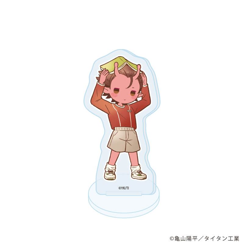 アクリルぷちスタンド「TVアニメ『銀河特急 ミルキー☆サブウェイ』」02/コンプリートセット(全8種) 秋服読書ver.(レトロアートイラスト)