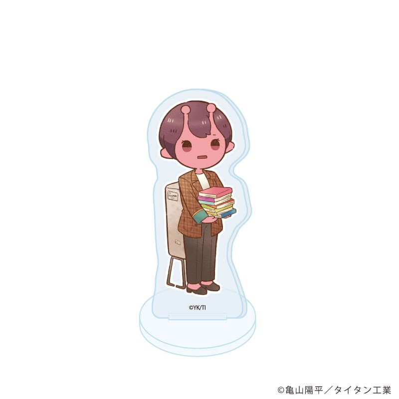 アクリルぷちスタンド「TVアニメ『銀河特急 ミルキー☆サブウェイ』」02/コンプリートセット(全8種) 秋服読書ver.(レトロアートイラスト)