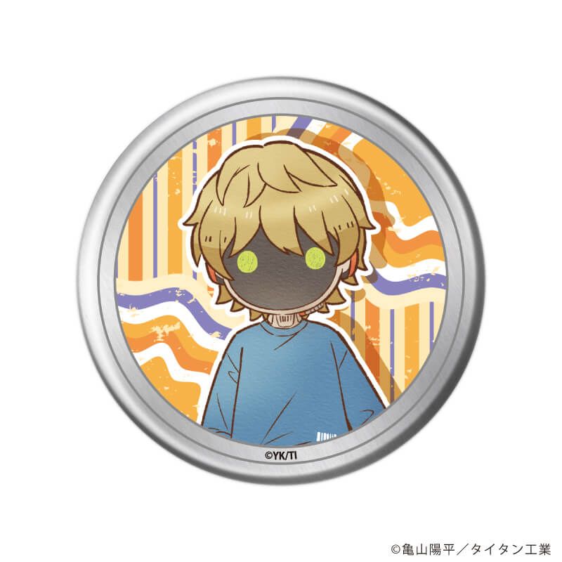 缶バッジ「TVアニメ『銀河特急 ミルキー☆サブウェイ』」03/コンプリートセット(全8種) 秋服読書ver.(レトロアートイラスト)