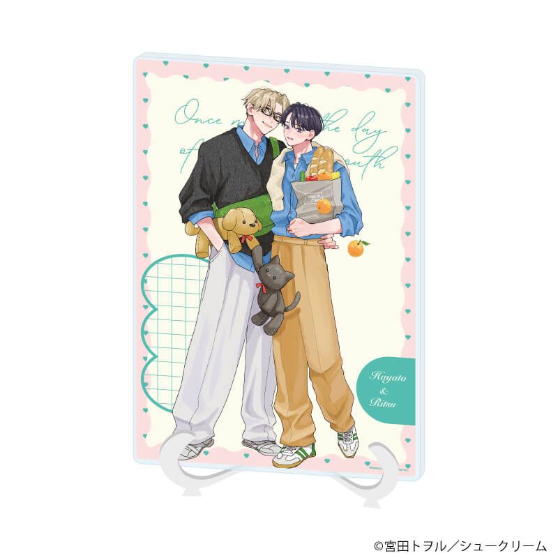 アクリルアートボード(A5サイズ)「アオハル・ワンスモア」01/隼人&律 (描き下ろしイラスト)