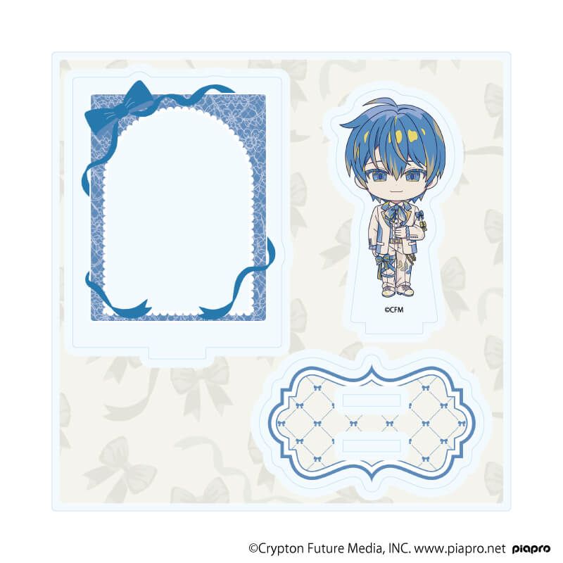 アクリルスタンドプレート「ピアプロキャラクターズ」30/KAITO リボンver.(ミニキャライラスト)