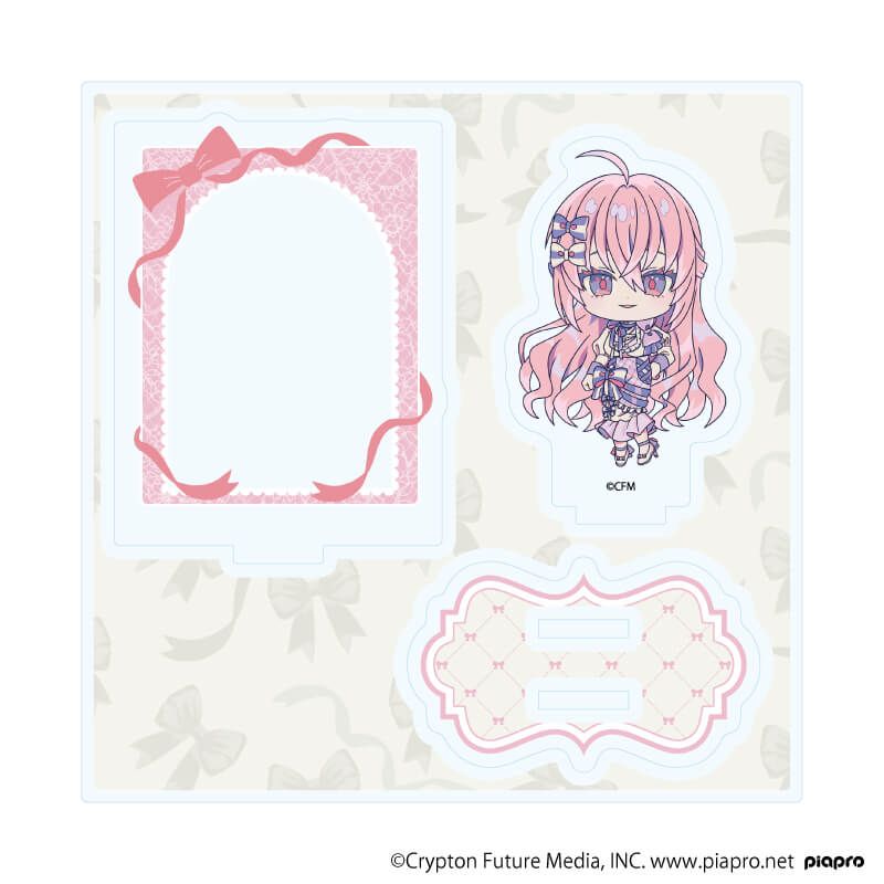 アクリルスタンドプレート「ピアプロキャラクターズ」28/巡音ルカ リボンver.(ミニキャライラスト)