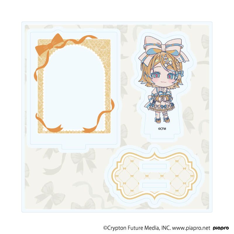 アクリルスタンドプレート「ピアプロキャラクターズ」26/鏡音リン リボンver.(ミニキャライラスト)