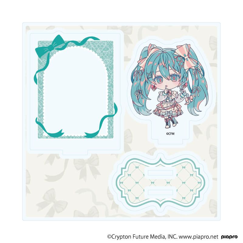 アクリルスタンドプレート「ピアプロキャラクターズ」25/初音ミク リボンver.(ミニキャライラスト)