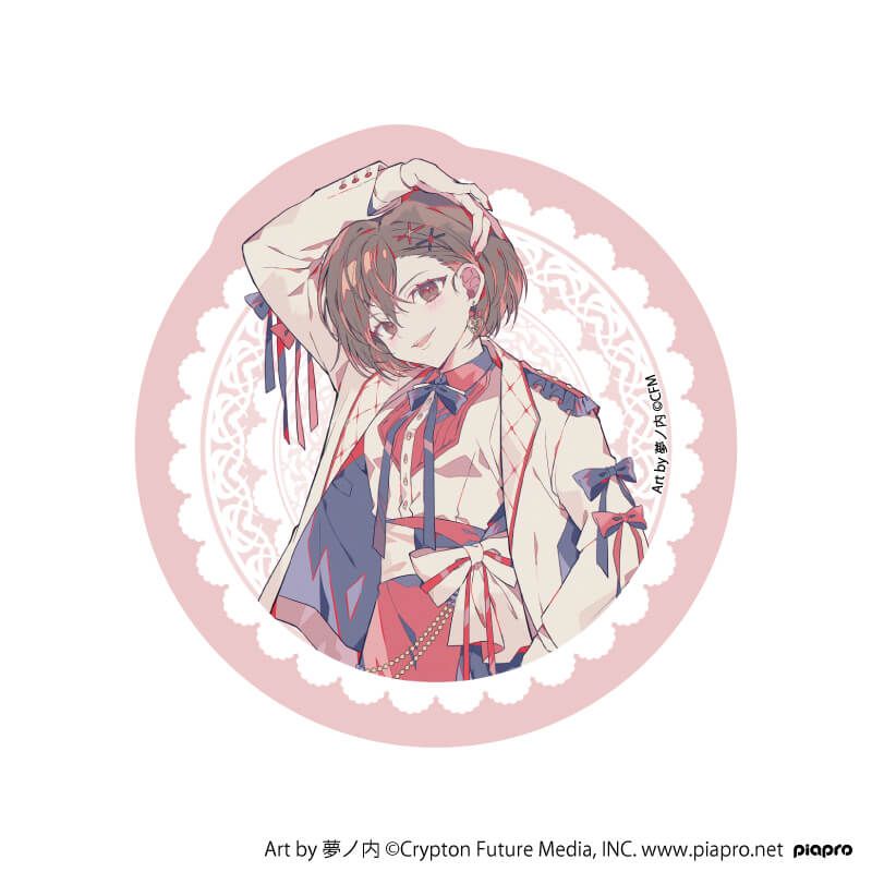 ダイカットステッカー「ピアプロキャラクターズ」11/MEIKO リボンver.(描き起こしイラスト)