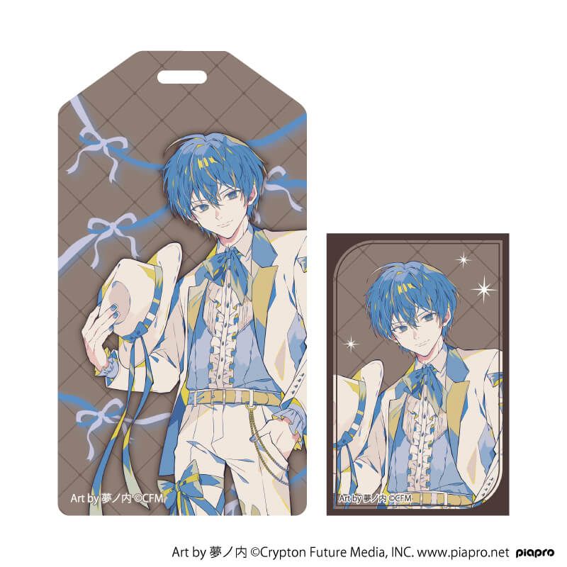 ラゲッジタグ「ピアプロキャラクターズ」06/KAITO リボンver.(描き起こしイラスト)