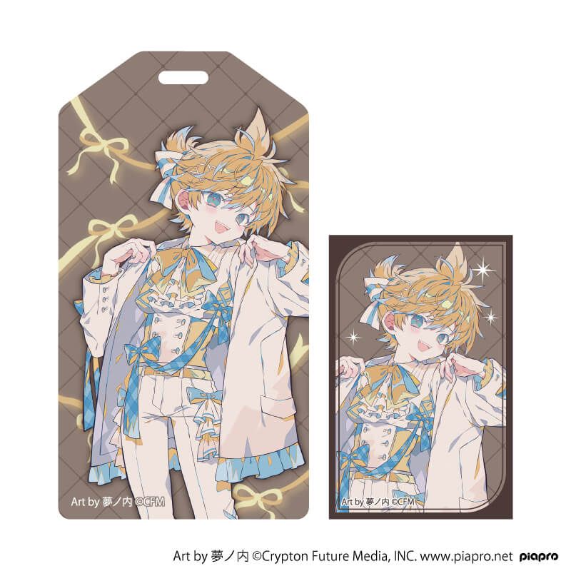 ラゲッジタグ「ピアプロキャラクターズ」03/鏡音レン リボンver.(描き起こしイラスト)