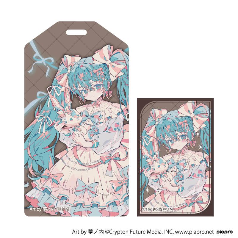 ラゲッジタグ「ピアプロキャラクターズ」01/初音ミク リボンver.(描き起こしイラスト)