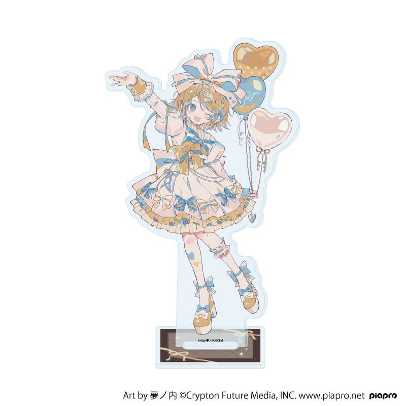 アクリルスタンド「ピアプロキャラクターズ」02/鏡音リン リボンver.(描き起こしイラスト)