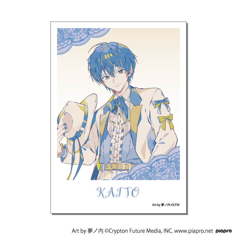 ミニフォト「ピアプロキャラクターズ」06/KAITO リボンver.(描き起こしイラスト)