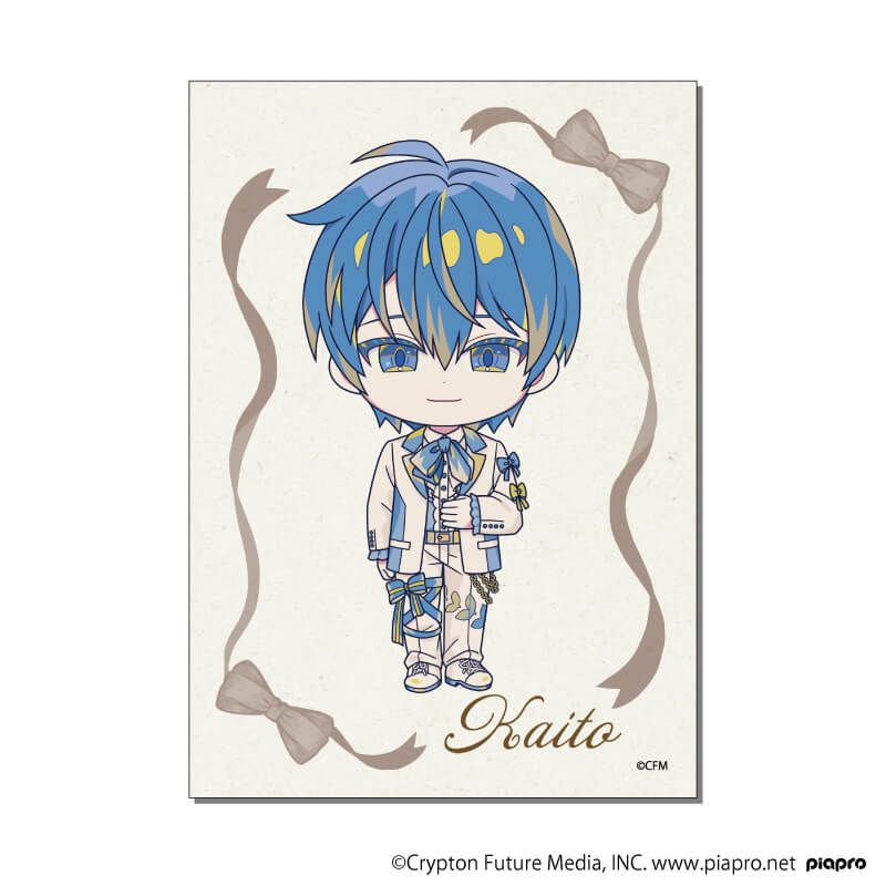 ミニフォト「ピアプロキャラクターズ」12/KAITO リボンver.(ミニキャライラスト)