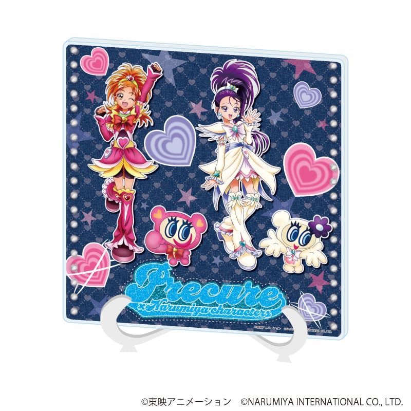アクリルアートボード「プリキュアシリーズ×ナルミヤキャラクターズ」02/ふたりはプリキュア Splash☆Star＆エンジェルブルー(描き下ろしイラスト)
