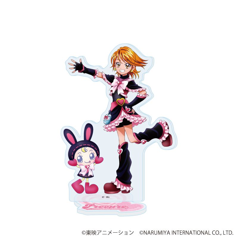アクリルスタンド「プリキュアシリーズ×ナルミヤキャラクターズ」01/キュアブラック&ベリエちゃん(描き下ろしイラスト)