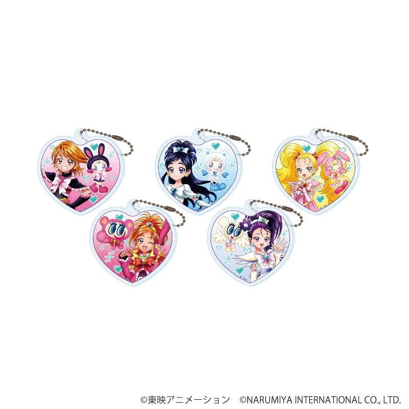 アクリルキーホルダー「プリキュアシリーズ×ナルミヤキャラクターズ」01/コンプリートセット(全5種)(描き下ろしイラスト)