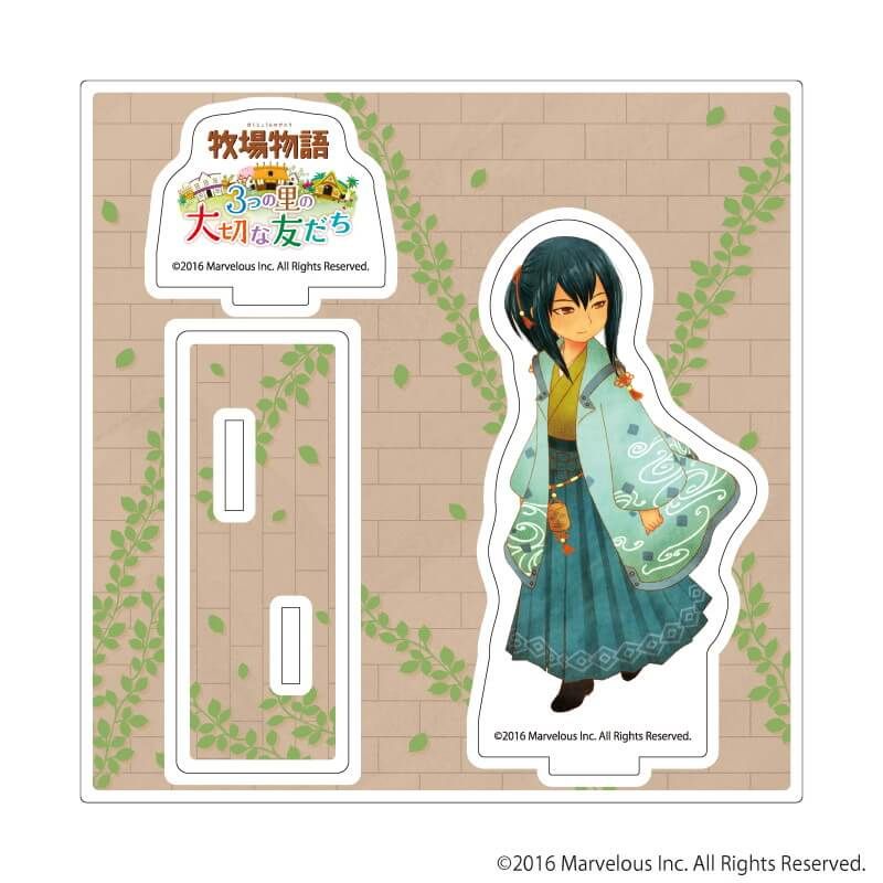 アクリルスタンドプレート「牧場物語 3つの里の大切な友だち」01/ユヅキ(公式イラスト)