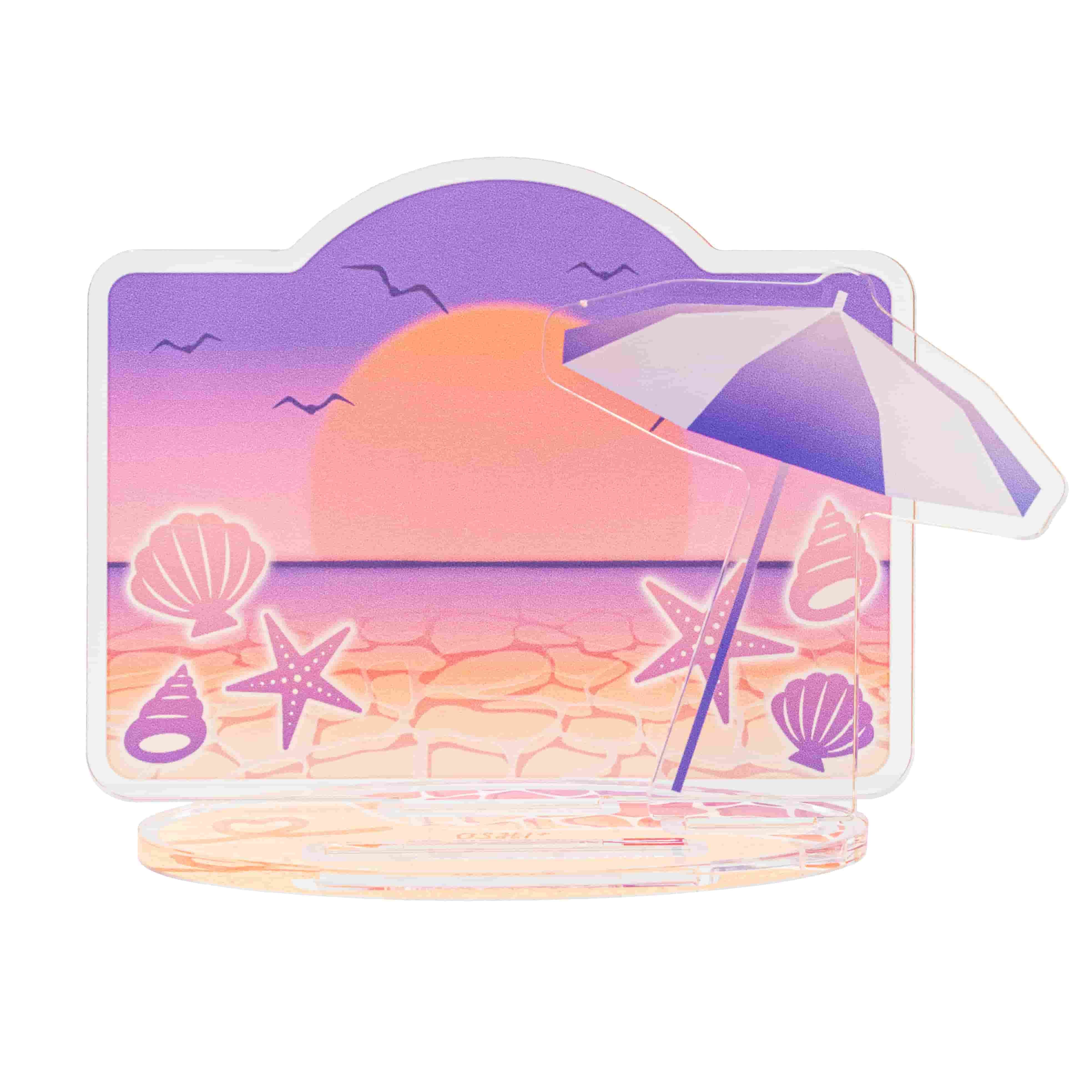 推し活背景ジオラマぷち63/海岸(夕)【推し活】