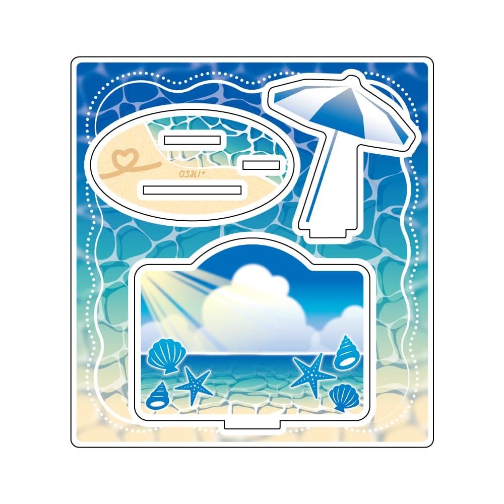 推し活背景ジオラマぷち62/海岸(昼)【推し活】