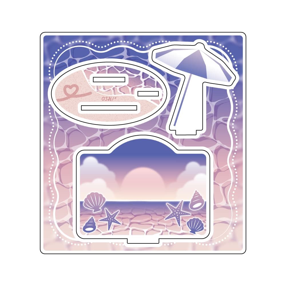 推し活背景ジオラマぷち61/海岸(朝)【推し活】