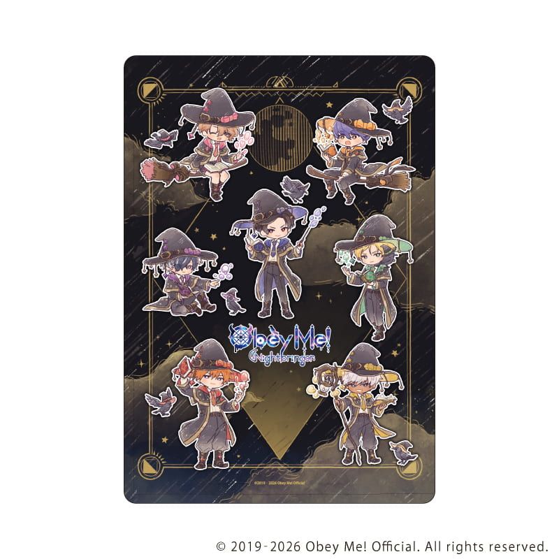 キャラクリアケース「Obey Me! Nightbringer」18/集合デザイン(レトロアートイラスト)