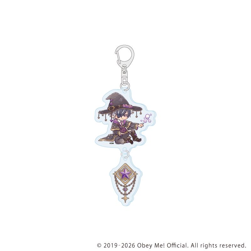 連結アクリルキーホルダー「Obey Me! Nightbringer」07/魔法使いver. ベルフェゴール(レトロアートイラスト)