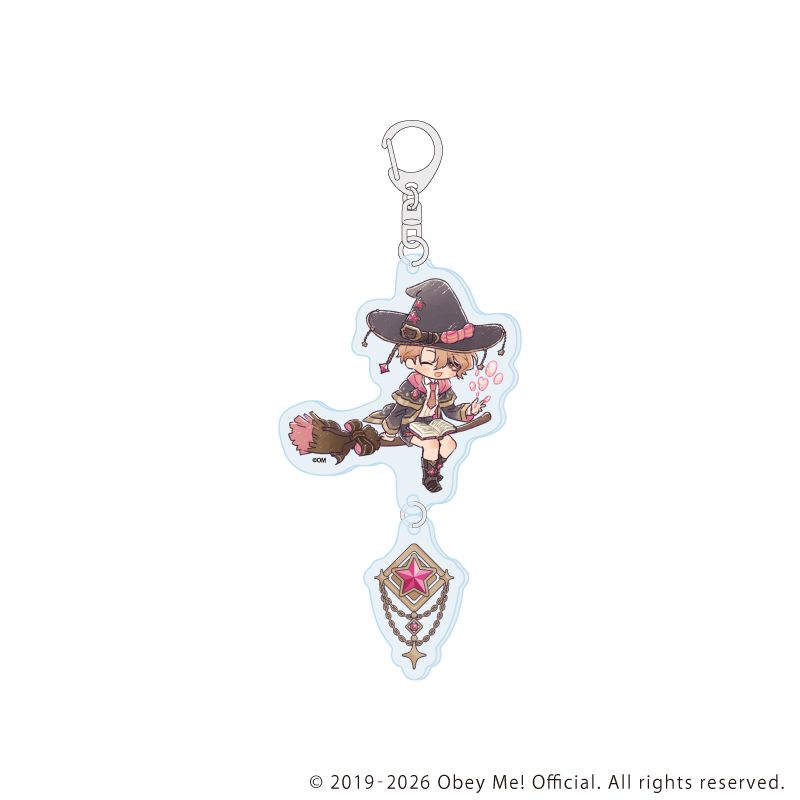 連結アクリルキーホルダー「Obey Me! Nightbringer」05/魔法使いver. アスモデウス(レトロアートイラスト)