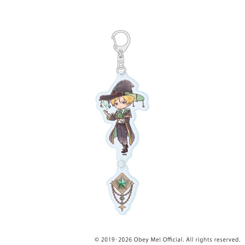連結アクリルキーホルダー「Obey Me! Nightbringer」04/魔法使いver. サタン(レトロアートイラスト)