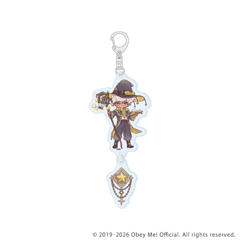 連結アクリルキーホルダー「Obey Me! Nightbringer」02/魔法使いver. マモン(レトロアートイラスト)