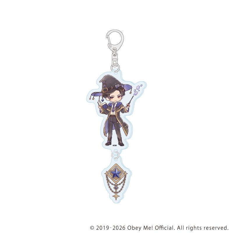 連結アクリルキーホルダー「Obey Me! Nightbringer」01/魔法使いver. ルシファー(レトロアートイラスト)