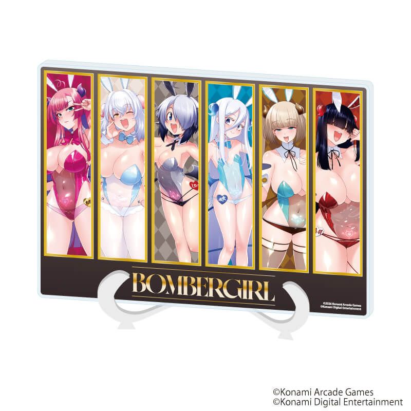 アクリルアートボード(A5サイズ)「ボンバーガール」02/コマ割りデザインB(描き下ろしイラスト)