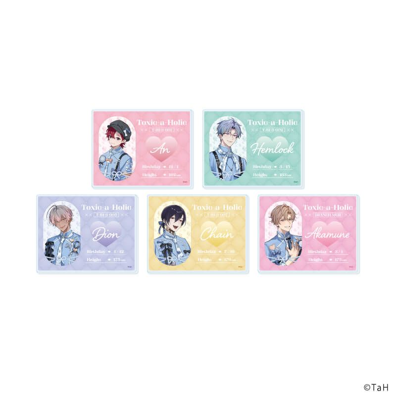 アクリルカード『Toxic-a-Holic』10/カフェ店員ver. コンプリートセット(全5種)(描き下ろしイラスト)
