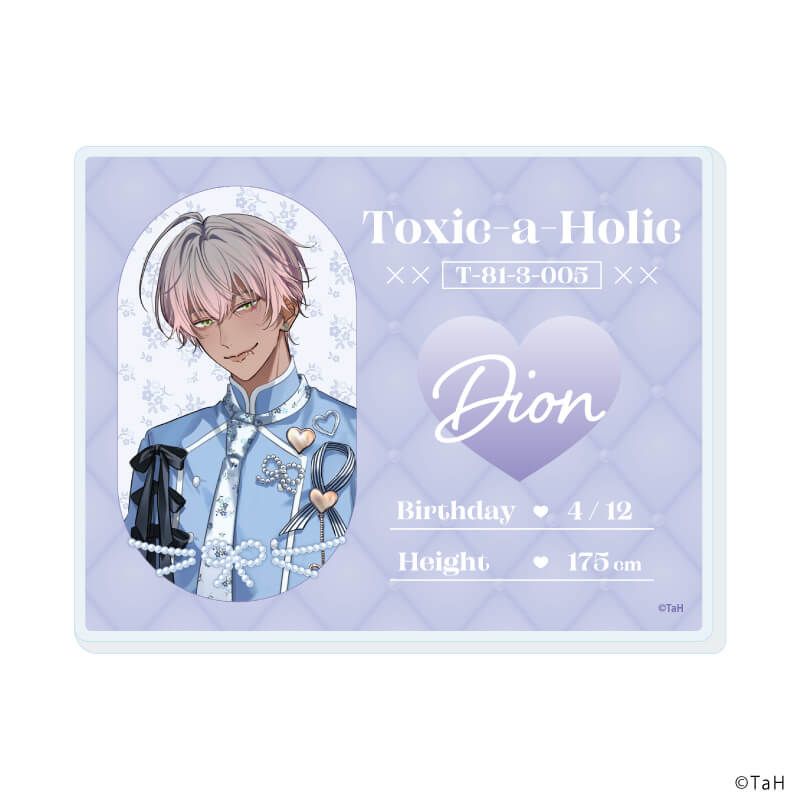 アクリルカード『Toxic-a-Holic』10/カフェ店員ver. ブラインド(5種)(描き下ろしイラスト)
