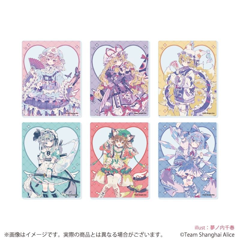 アクリルカード「東方Project」07/天使界隈ver. コンプリートセット(全6種)(描き起こしイラスト)