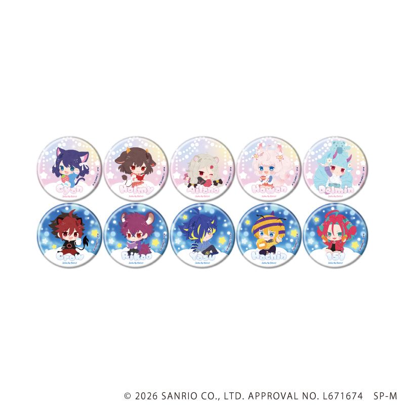 缶バッジ「SHOW BY ROCK!!」54/コンプリートセット(全10種)(ミニキャライラスト)
