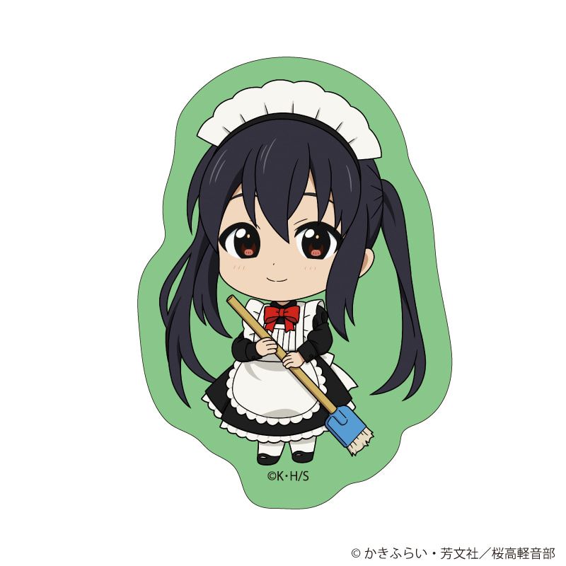 ダイカットステッカー「TVアニメ『けいおん！』」05/メイドver. 中野 梓(ミニキャライラスト)
