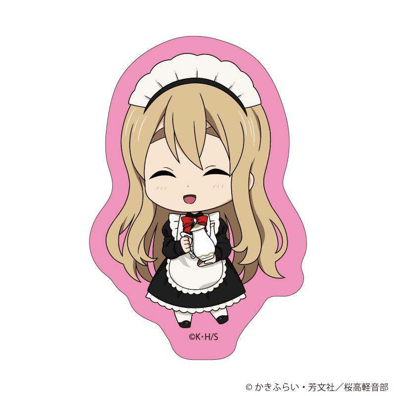 ダイカットステッカー「TVアニメ『けいおん！』」04/メイドver. 琴吹 紬(ミニキャライラスト)