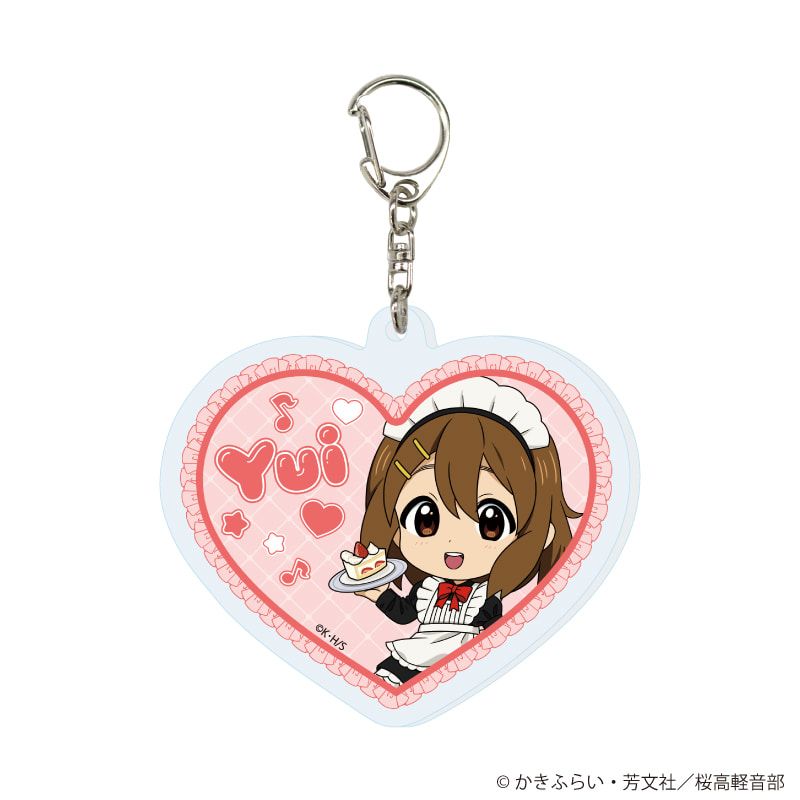 アクリルキーホルダー「TVアニメ『けいおん！』」01/メイドver. コンプリートセット(全5種)(ミニキャライラスト)