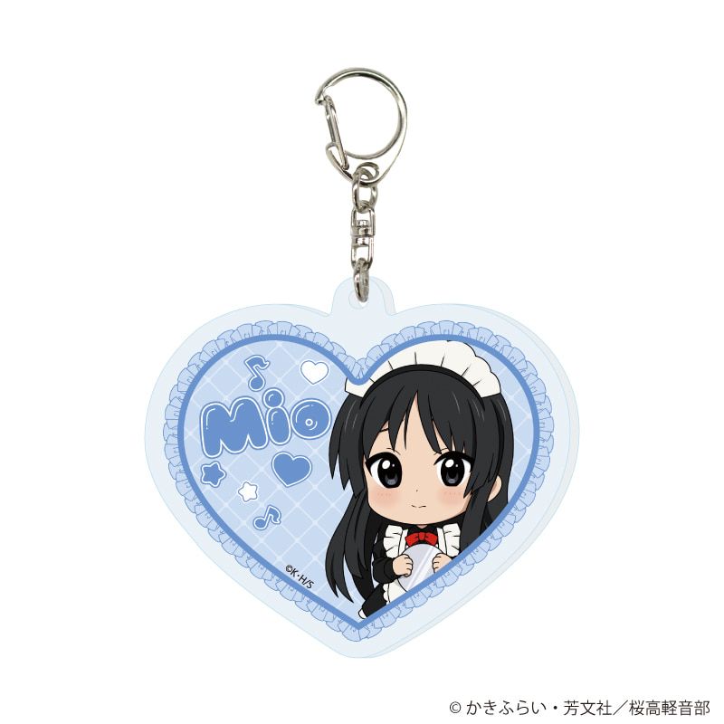 アクリルキーホルダー「TVアニメ『けいおん！』」01/メイドver. コンプリートセット(全5種)(ミニキャライラスト)