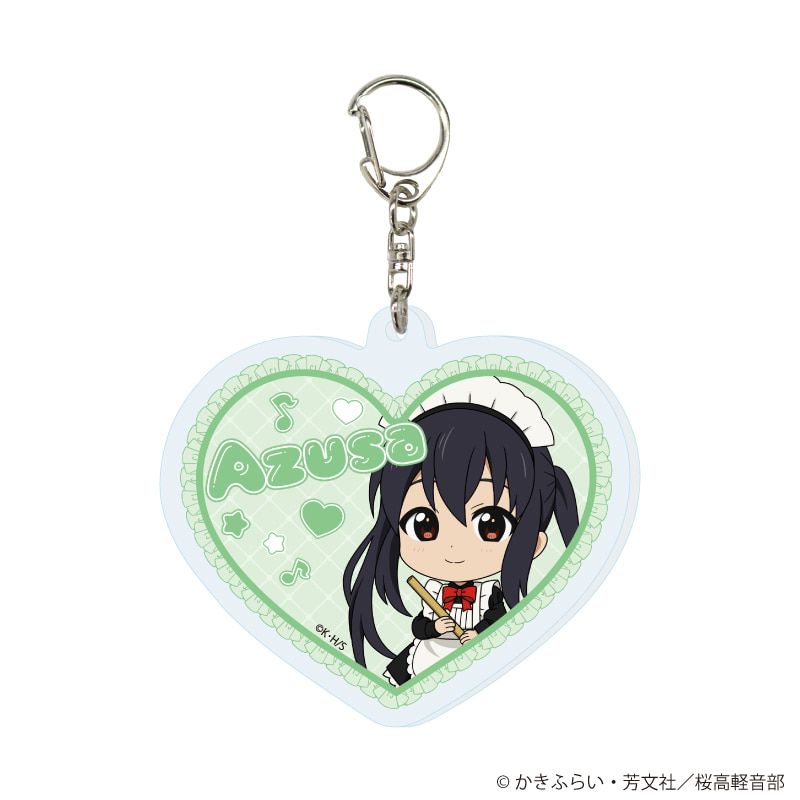 アクリルキーホルダー「TVアニメ『けいおん！』」01/メイドver. コンプリートセット(全5種)(ミニキャライラスト)