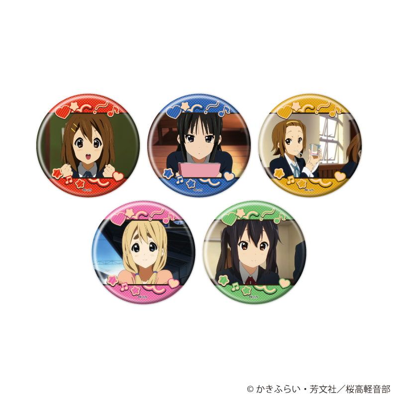缶バッジ「TVアニメ『けいおん！』」01/コンプリートセット(全5種)(場面写イラスト)