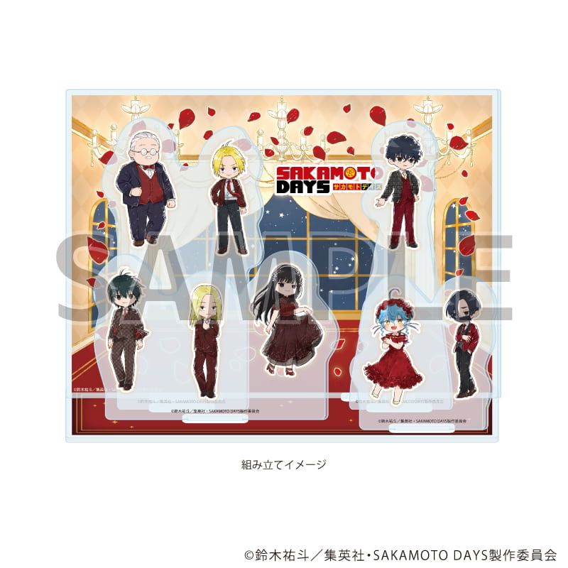 アクリルジオラマ「SAKAMOTO DAYS」04/レッドドレスコードver.(グラフアートイラスト)