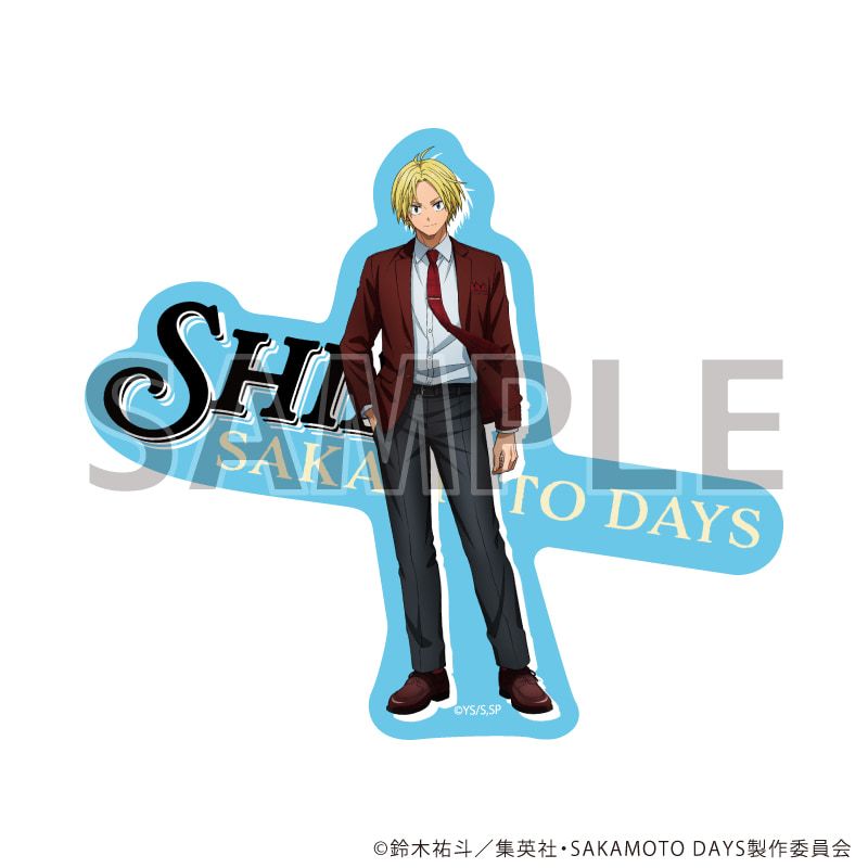 ダイカットステッカー「SAKAMOTO DAYS」14/朝倉シン レッドドレスコードver.(描き下ろしイラスト)
