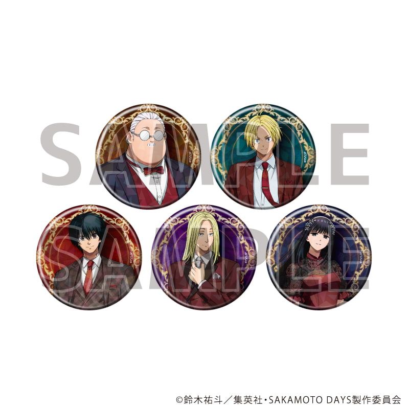 ホログラム缶バッジ(57mm)「SAKAMOTO DAYS」28/レッドドレスコードver. ブラインド(5種)(描き下ろしイラスト)