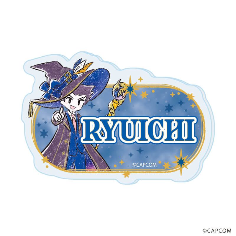 おなまえアクリルプレートバッジ「逆転裁判」シリーズ01/魔法使いver. ブラインド(8種)(グラフアートイラスト)