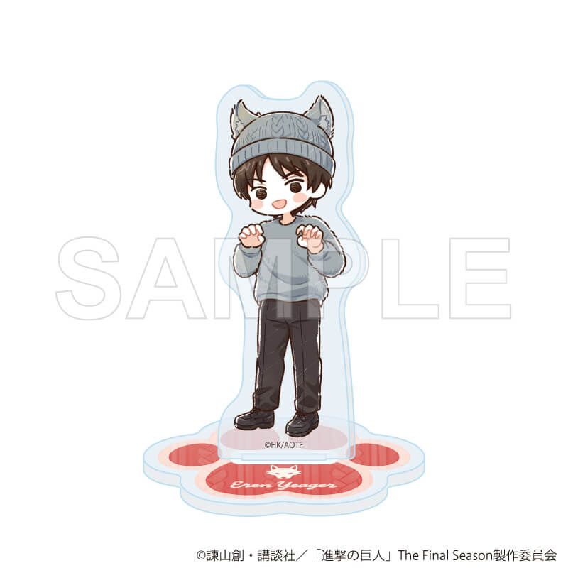 アクリルぷちスタンド「TVアニメ『進撃の巨人』」03/ケモ耳ニットver. コンプリートセット(全8種)(グラフアートイラスト)