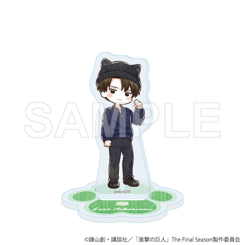 アクリルぷちスタンド「TVアニメ『進撃の巨人』」03/ケモ耳ニットver. コンプリートセット(全8種)(グラフアートイラスト)