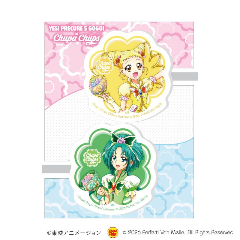 前髪クリップ2個セット「Yes！プリキュア５GoGo！×チュッパチャプス」02/キュアレモネード＆キュアミント