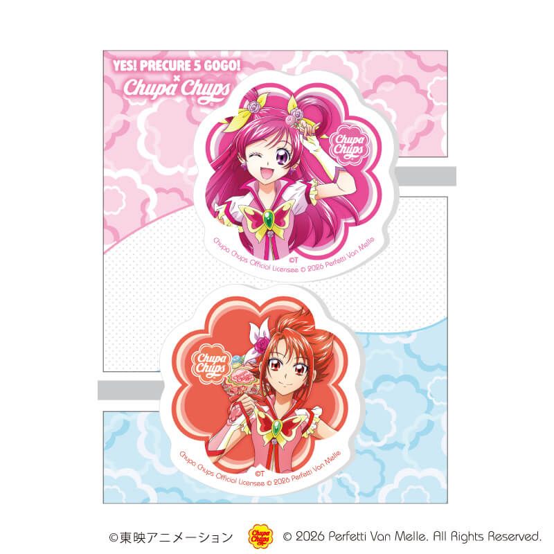 前髪クリップ2個セット「Yes！プリキュア５GoGo！×チュッパチャプス」01/キュアドリーム＆キュアルージュ