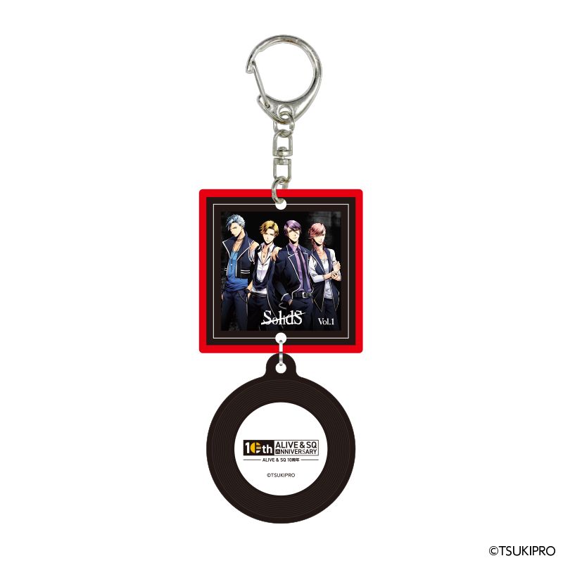 『ALIVE』 & 『SQ』 10TH ANNIVERSARY レコード風キーホルダー SolidS ver. A