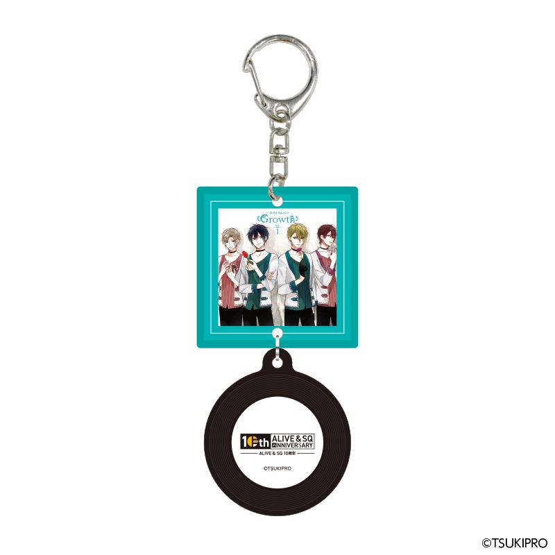 『ALIVE』 & 『SQ』 10TH ANNIVERSARY レコード風キーホルダー Growth ver. A